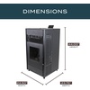 image:imageGen 2 3000 sq ft WiFi Large Pellet Stove with 130 lb Hopper