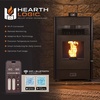 image:imageGen 2 3000 sq ft WiFi Large Pellet Stove with 130 lb Hopper